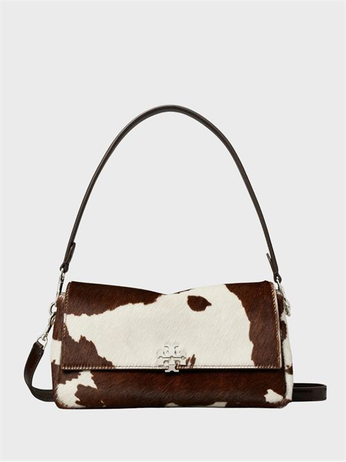 Small Charlie Printed Calfskin Shoulder Bag TORY BURCH | 184771200